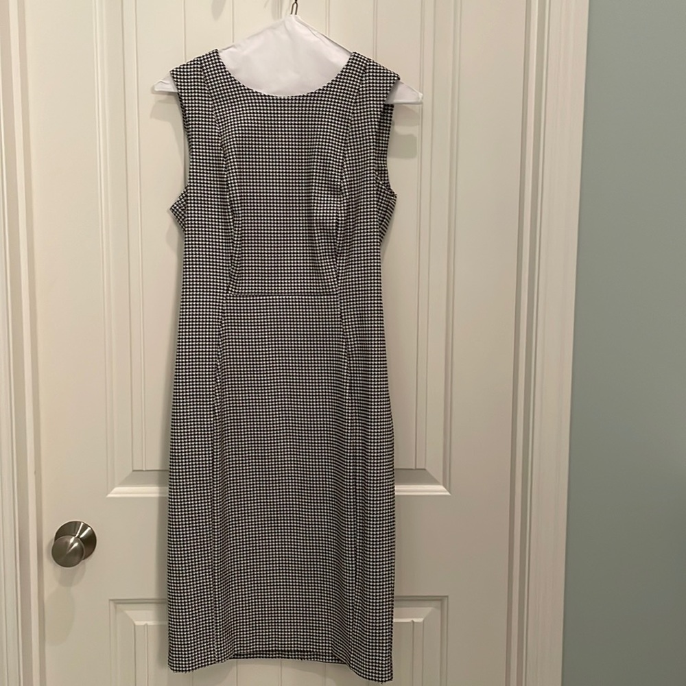 Calvin Klein houndstooth sheath dress
